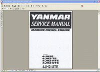 repair manual Yanmar Marine Diesel Engine 4JH2E, 4JH2-TE, 4JH2-HTE, 4JH2-DTE, 4JH2-UTE