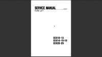 repair manual Clark Service Manual CER10/13, CER14/15/18, CER20/25