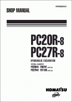 repair manual Komatsu Hydraulic Excavator PC20R-8, PC27R-8