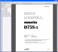 repair manual Komatsu Bulldozers D75S-5