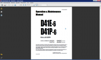 repair manual Komatsu Bulldozer D41E-6, D41P-6 series