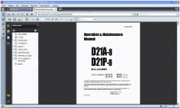 repair manual Komatsu D21P-8 with 4D94LE-2 Series Engine