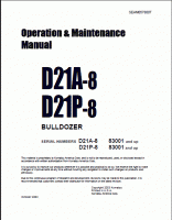repair manual Komatsu D21A-8 with 4D94LE-2 Series Engine
