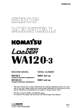 repair manual Komatsu Wheel Loader WA120-3, WA120-3(EU)