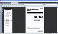 repair manual Komatsu SK714-5 with 4D88E-1 Series Engine