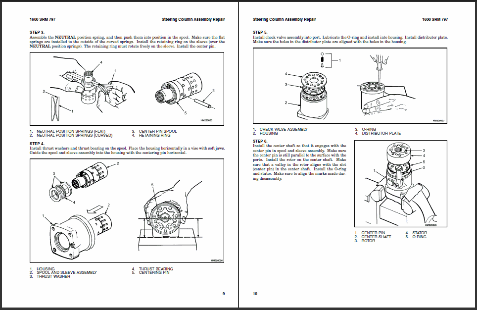 repair manual Hyster Class 5 Internal Combustion Engine Trucks - Pneumatic Tire Repair Manuals