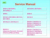 repair manual Hitachi EX-60 - EX-370