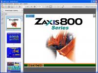 spare parts catalog repair manual Hitachi Service Manual ZX800, ZX850H (ZAXIS)