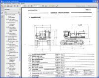 spare parts catalog repair manual Hitachi Service Manual EX700, H, BE