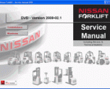 repair manual Nissan Forklift Service Manuals 2009