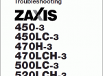 spare parts catalog repair manual Hitachi Service Manual ZX-400-3, ZX-450-3, ZX4-70-3, ZX-500-3, ZX-520-3 (ZAXIS) - 4