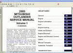 repair manual Mitsubishi Outlander 2005 - 1