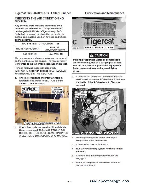 Tigercat Feller Buncher 860c 870c L870c Service Pdf
