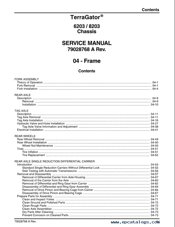 AgChem Parts Catalog and Repair Manuals EU 09/2020
