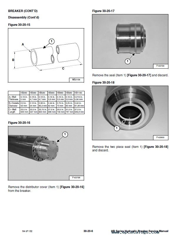 Bobcat HB Series Hydraulic Breaker Service Manual Download