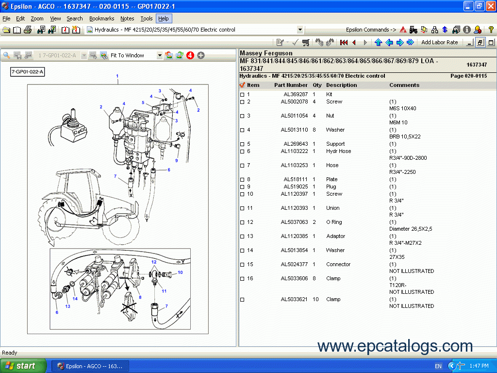 Massey Ferguson Europe parts catalog, spare parts catalog ... john deere 435 wiring diagram free picture 