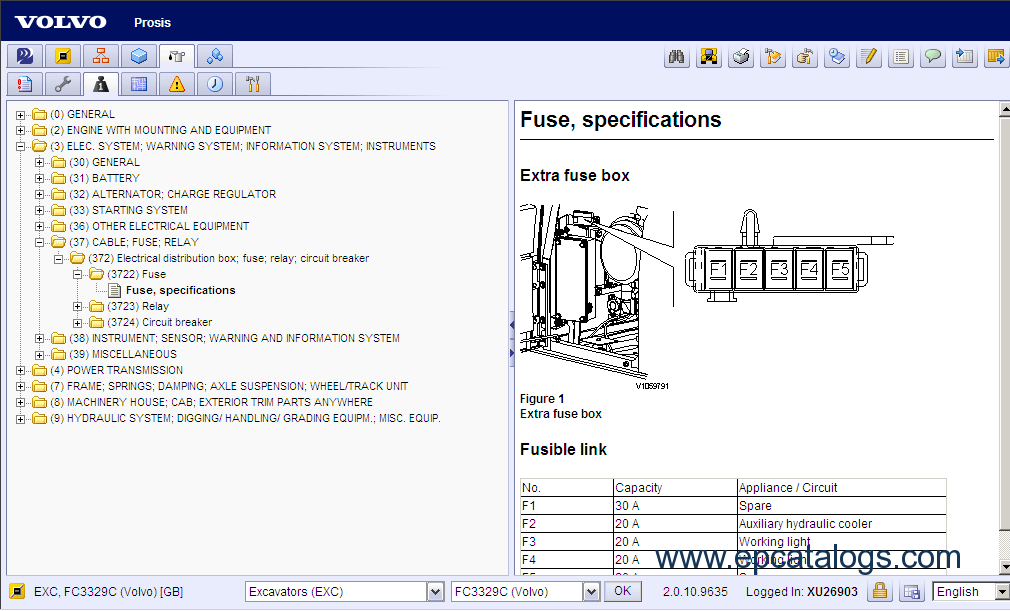 Volvo PROSIS 2012 Parts and Repair Manual Download volvo l50d loader wiring diagram 