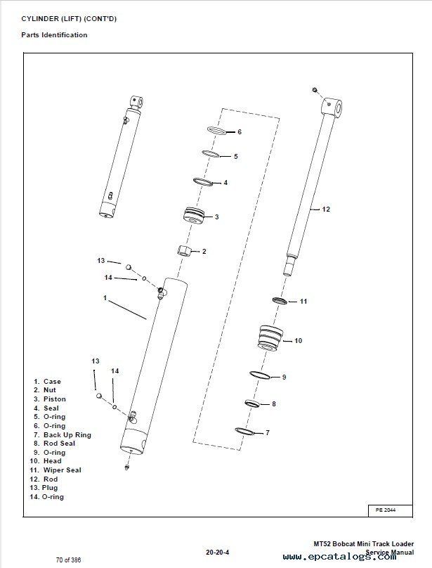 Bobcat MT52 Mini Track Loader Service Manual PDF