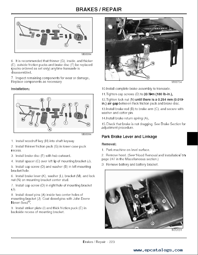 John Deere 14.542GS 1642HS 17.542HS Sabre TM1948 PDF