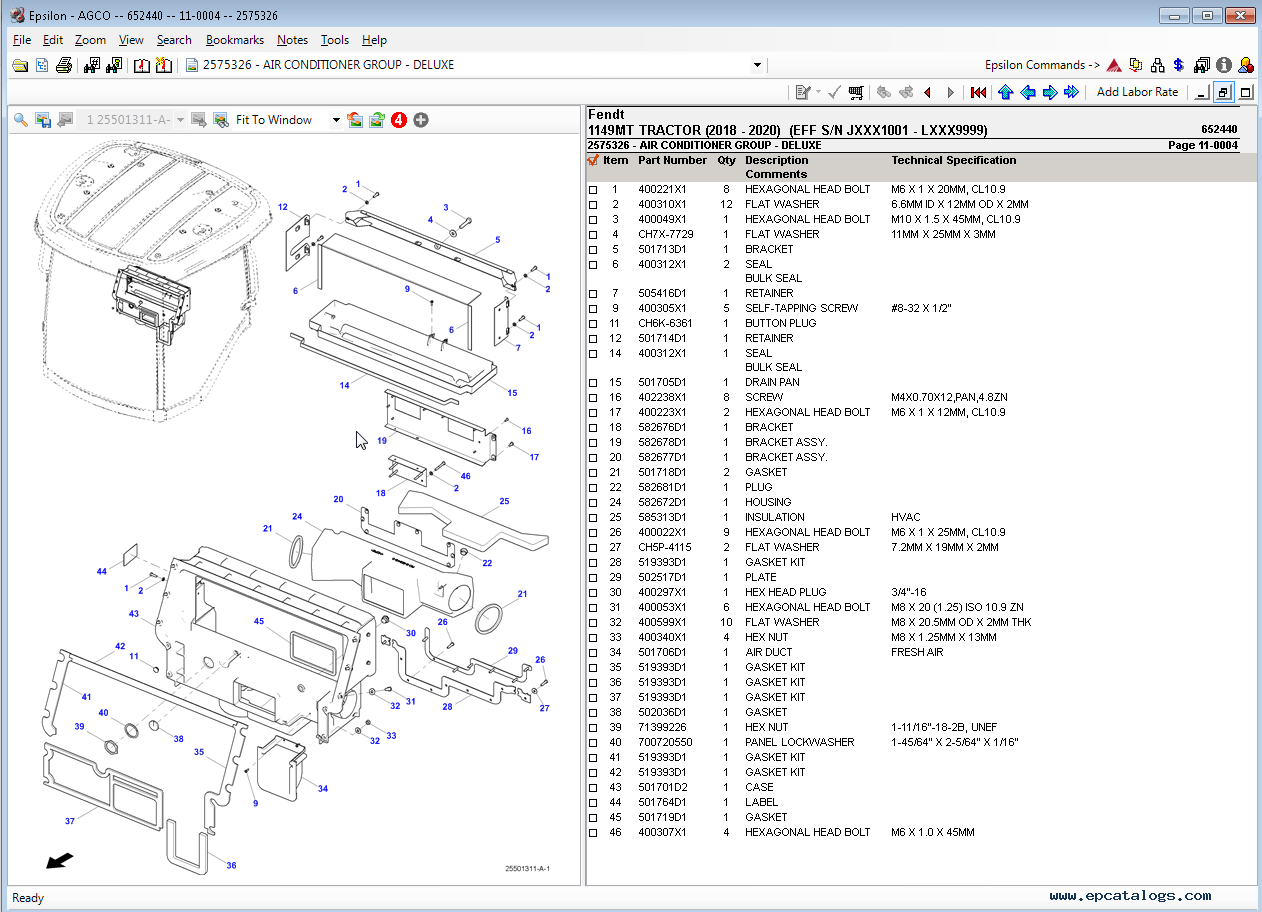 Fendt AG Europe Parts Catalog & Manuals 09/2020