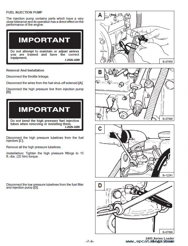 Bobcat 2400 Series Loader Service Manual PDF