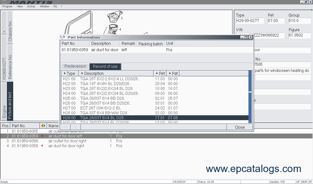 Man (Mantis) 2012 Spare Parts Catalog Download