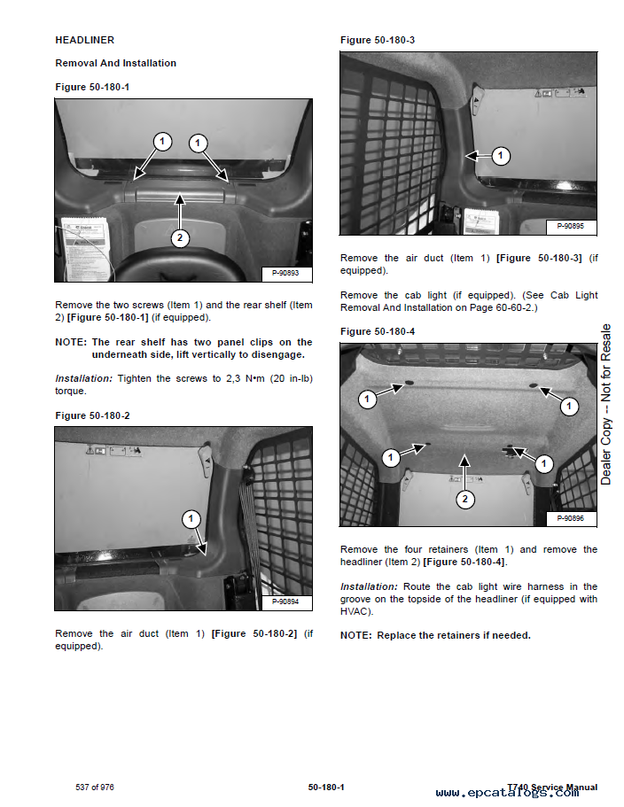 Bobcat T740 Compact Track Loader Service Manual Download
