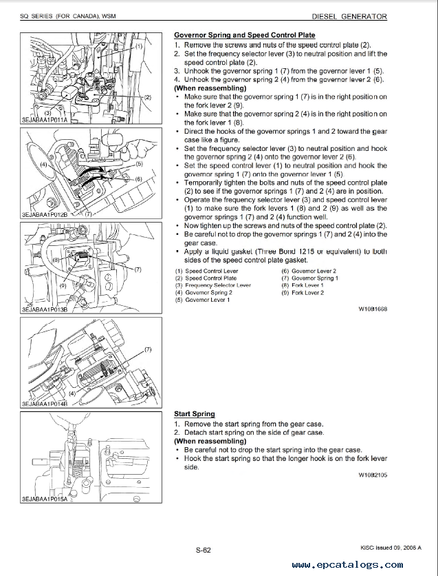 Kubota SQ Series (For Canada) Diesel Generators Manual PDF