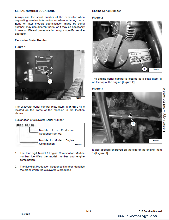Bobcat E10 Compact Excavator Service Manual PDF Download