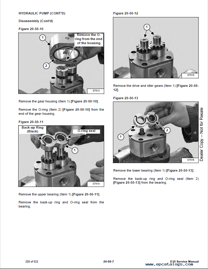 Bobcat E10 Compact Excavator Service Manual PDF Download