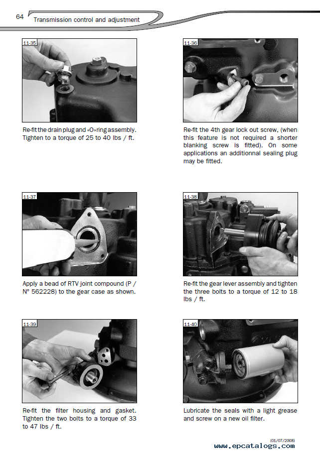 Manitou Gear Box Serie C+ Repair Manual PDF Download