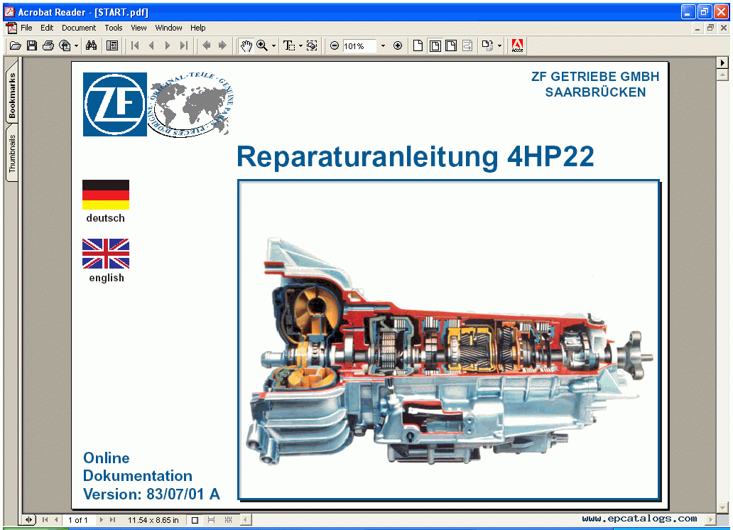 ZF 4 HP22 Repair Manual, repair manual, Cars Repair Manuals