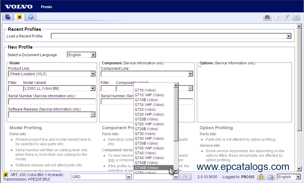 Volvo PROSIS 2010 parts + Repair Manual, Parts Catalog Download