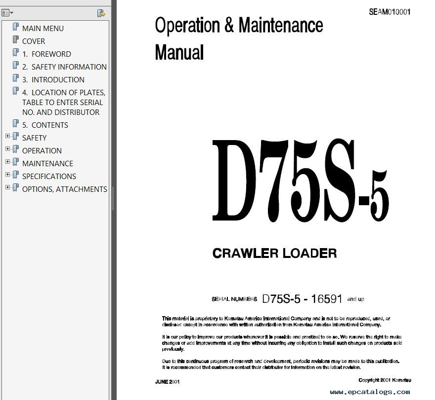 Komatsu D75s  -  3