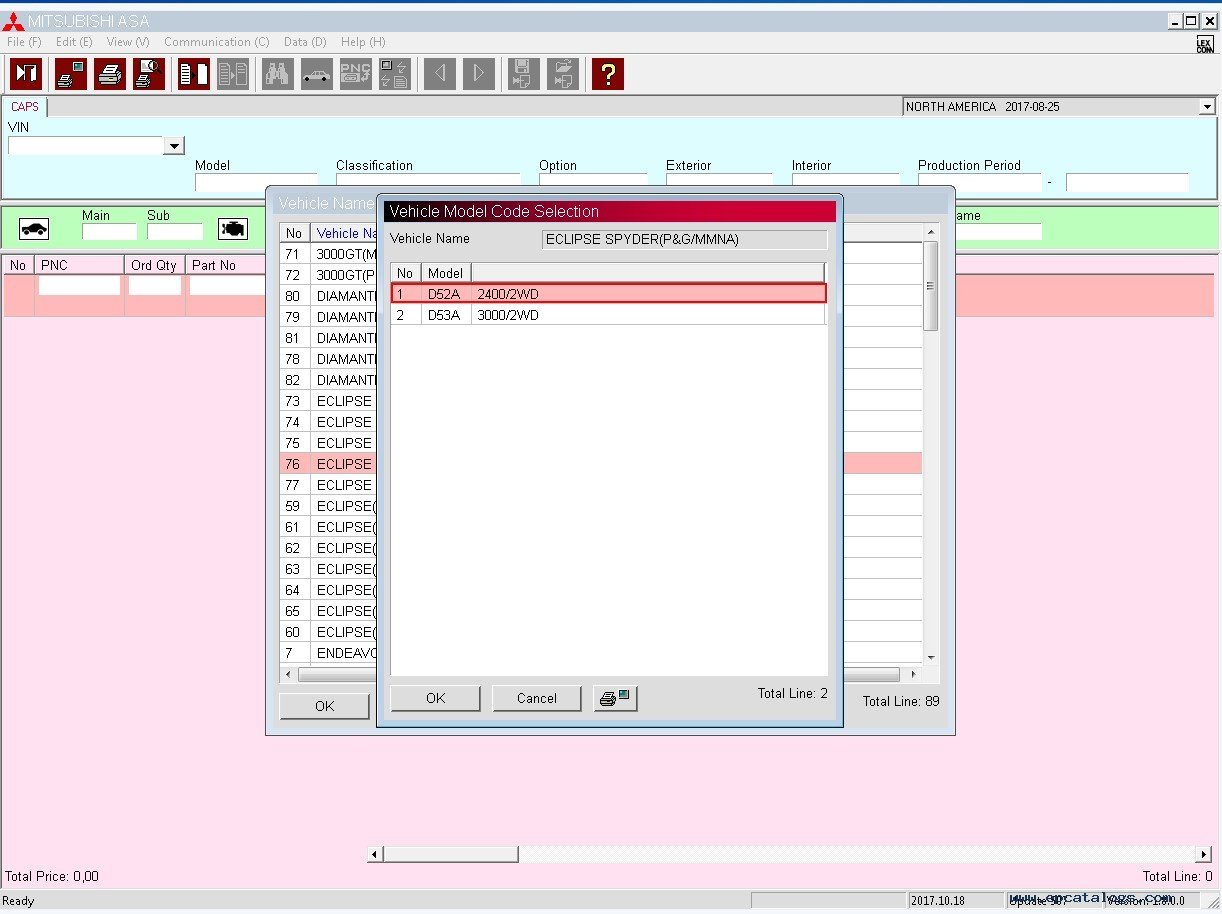Mitsubishi asa online