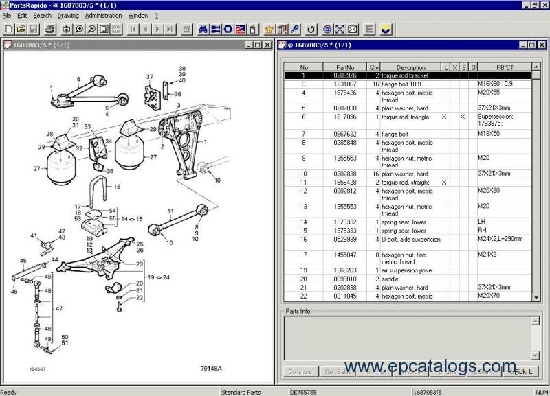 DAF Rapido 2015 Spare Parts Catalog Download