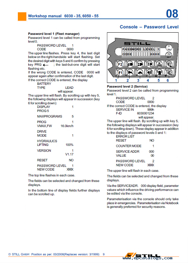 Still Steds R60 16 18 20 Electric Forklift Truck Workshop Manual Pdf