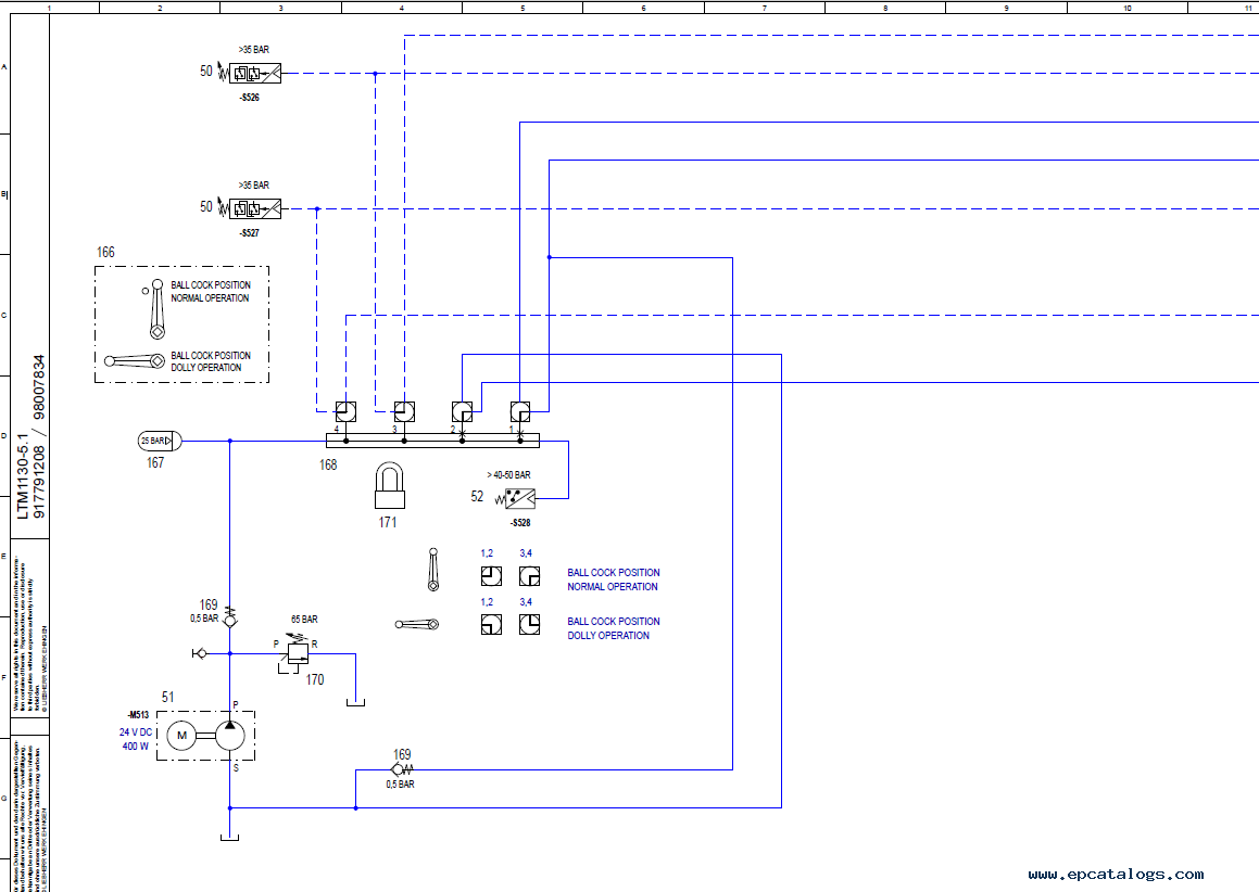 Liebherr LTM 1130-5.1 Hydraulics Emergency Operation