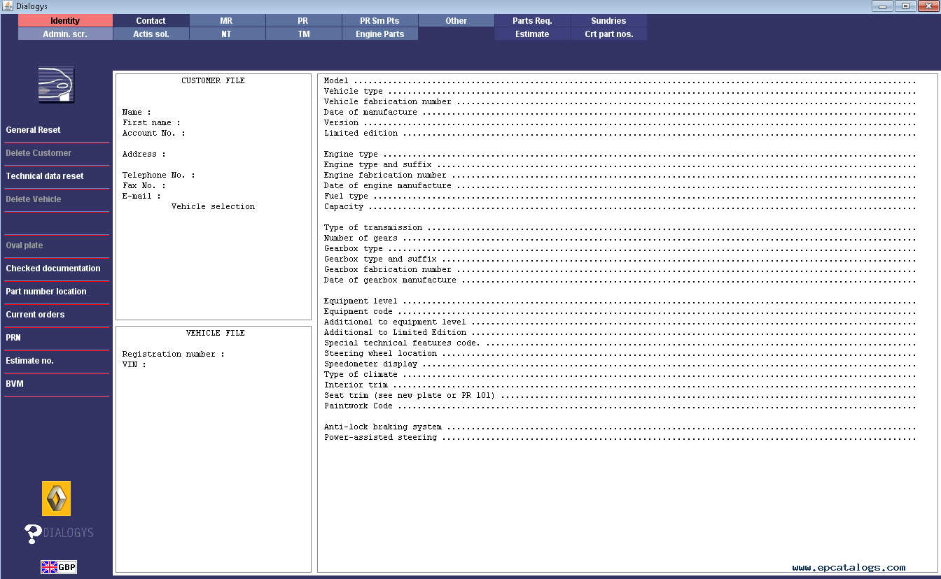 Renault Free Online Parts Catalogue