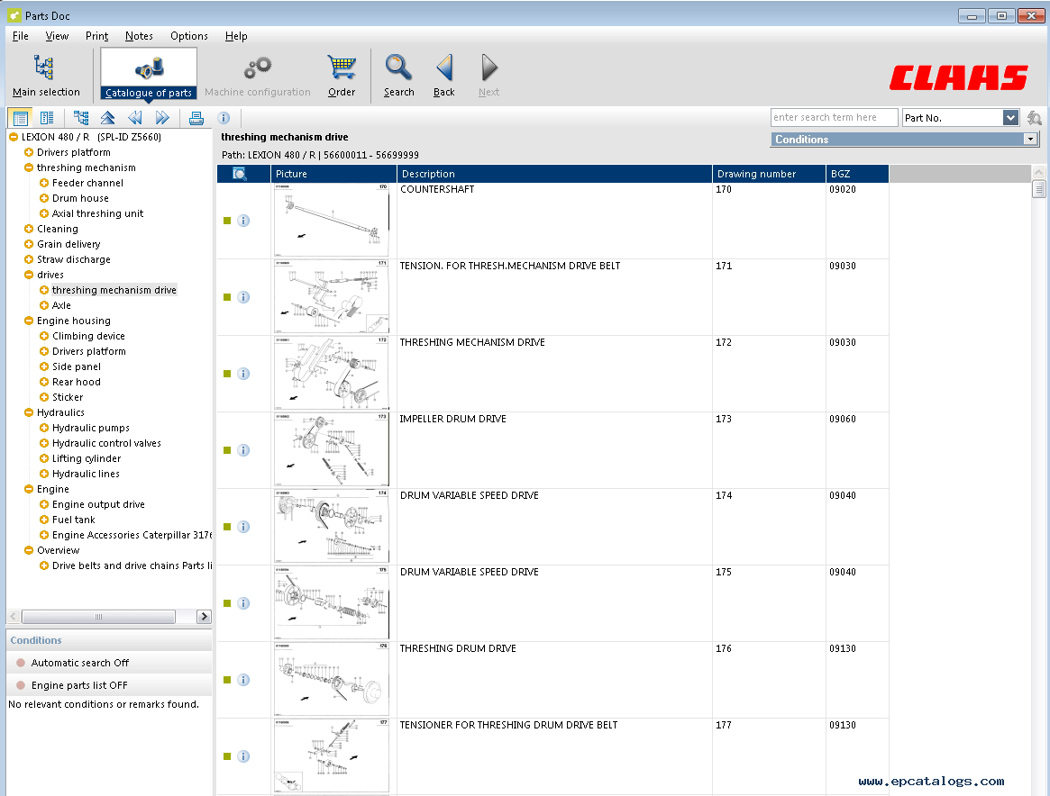 Claas Doc 2.1 Parts Catalog 2018
