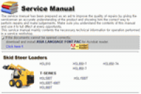 repair manual Hyundai Construction Equipment - Skid Steer Loaders Service Manauls