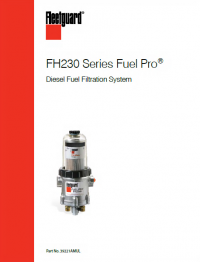 repair manual Tigercat Fleetguard FH230 Series Fuel Pro Diesel Fuel Filtration System PDF