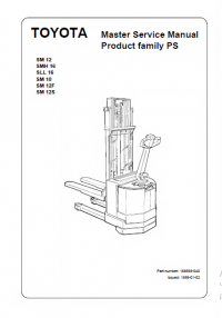 repair manual Toyota SM 12, SMH 16, SLL 16, SM 10, SM 12F, SM 12S Master Service Manual PDF