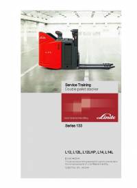 repair manual Linde Double Pallet Stacker L12, L12L, L12LHP, L14, L14L Service Training Manual PDF