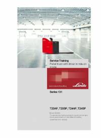 repair manual Linde Pallet Truck T20AP, T20SP, T24AP, T24SP Series 131 Service Training Manual PDF