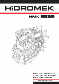 repair manual Hidromek Mini Backhoe Loader HMK 62SS KUBOTA Stage3A Tier 4i Service Manual Document PDF