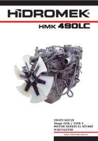 repair manual Hidromek Isuzu Diesel Engine 6UZ1X Stage IIIA Tier 3 H387322700 HMK490LC Service Manual Document PDF
