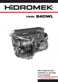 repair manual Hidromek Wheel Loader HMK640WL MTU OM470.907 Engine Service Manuals Document PDF