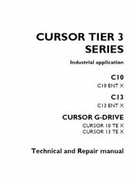 repair manual Iveco CURSOR Tier 3 Series C10, C13, Cursor G-Drive Technical and Repair Manual
