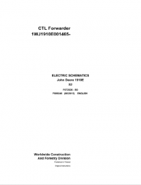 Diagnostic Software John Deere CTL Forwarder 1910E S2 F689246 B0 2015 Electric Schematic 2015
